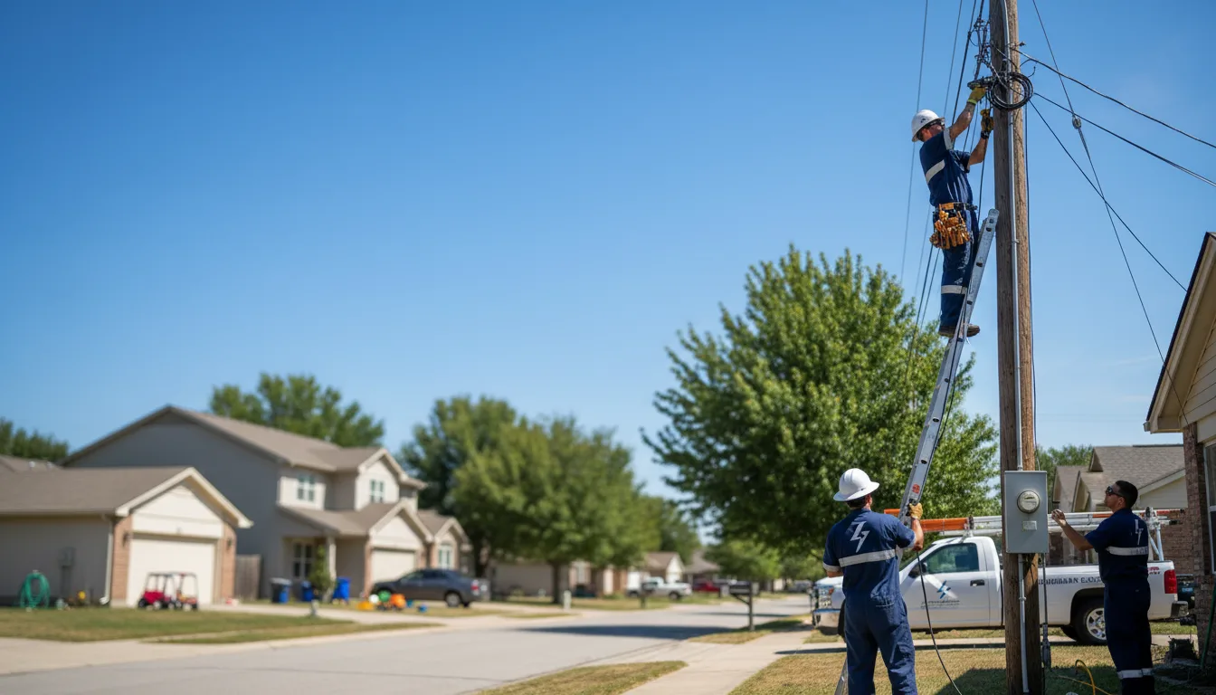 Residential electrician providing installation services in Gallatin, TX